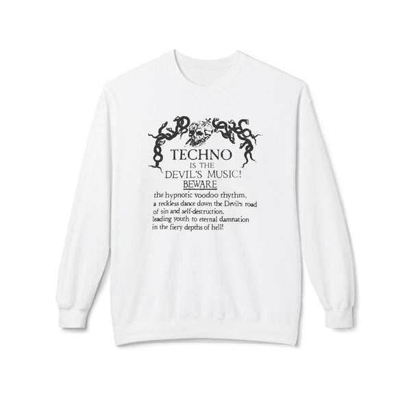 Techno is The Devil's Music Jersey Sweatshirt