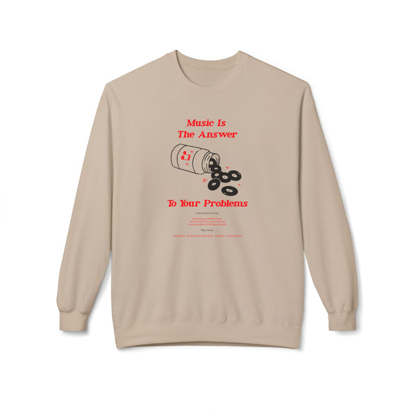 Music Is The Answer Jersey Sweatshirt