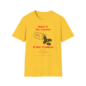Music Is The Answer T Shirt (Mid Weight) | Soul-Tees.com