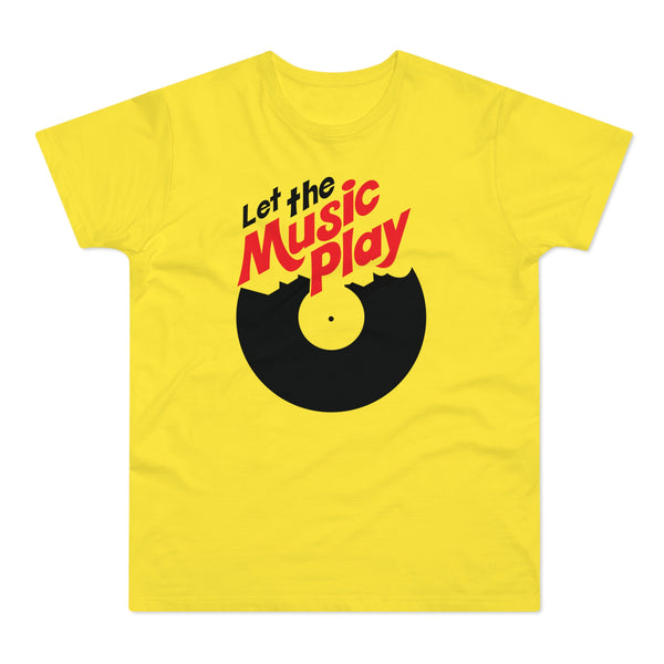 Let The Music Play T Shirt (Standard Weight)