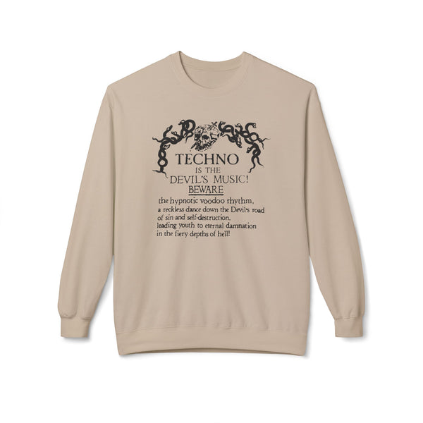 Techno is The Devil's Music Jersey Sweatshirt