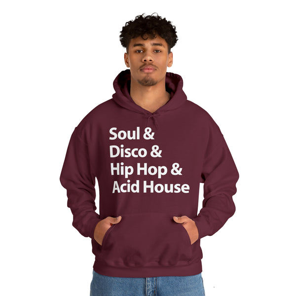 Soul Disco Hip Hop Acid House Hoody - Soul-Tees.com