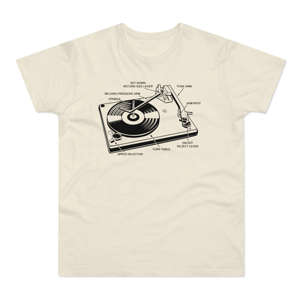 Vintage Record Player T Shirt (Standard Weight)