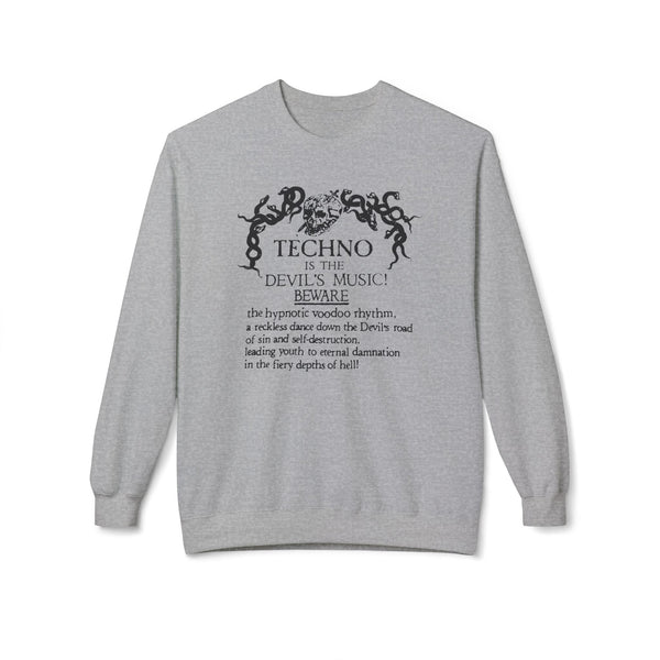 Techno is The Devil's Music Jersey Sweatshirt