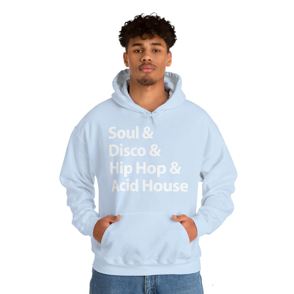 Soul Disco Hip Hop Acid House Hoody - Soul-Tees.com